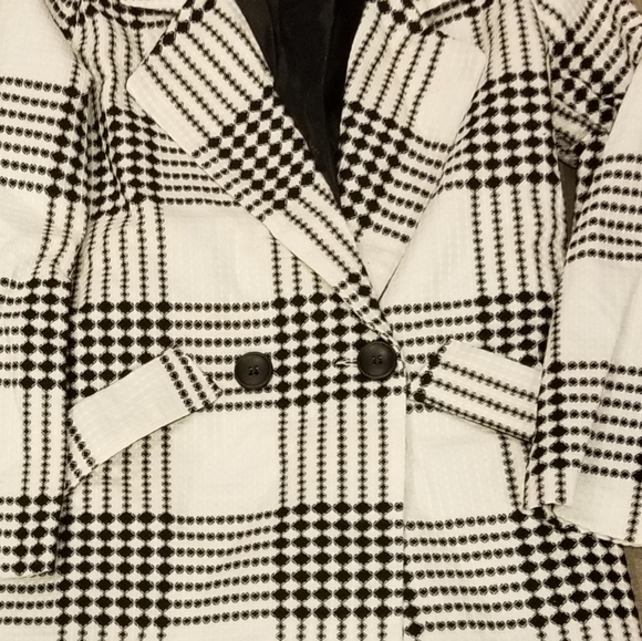 CLASSY Houndstooth Print Trench Coat / Jacket - Picture 10 of 10